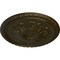 Ekena Millwork Richmond Ceiling Medallion (Fits Canopies up to 2 5/8"), Hand-Painted Green Gold, 18"OD x 1 3/8"P CM18RIGGS - alternate 2